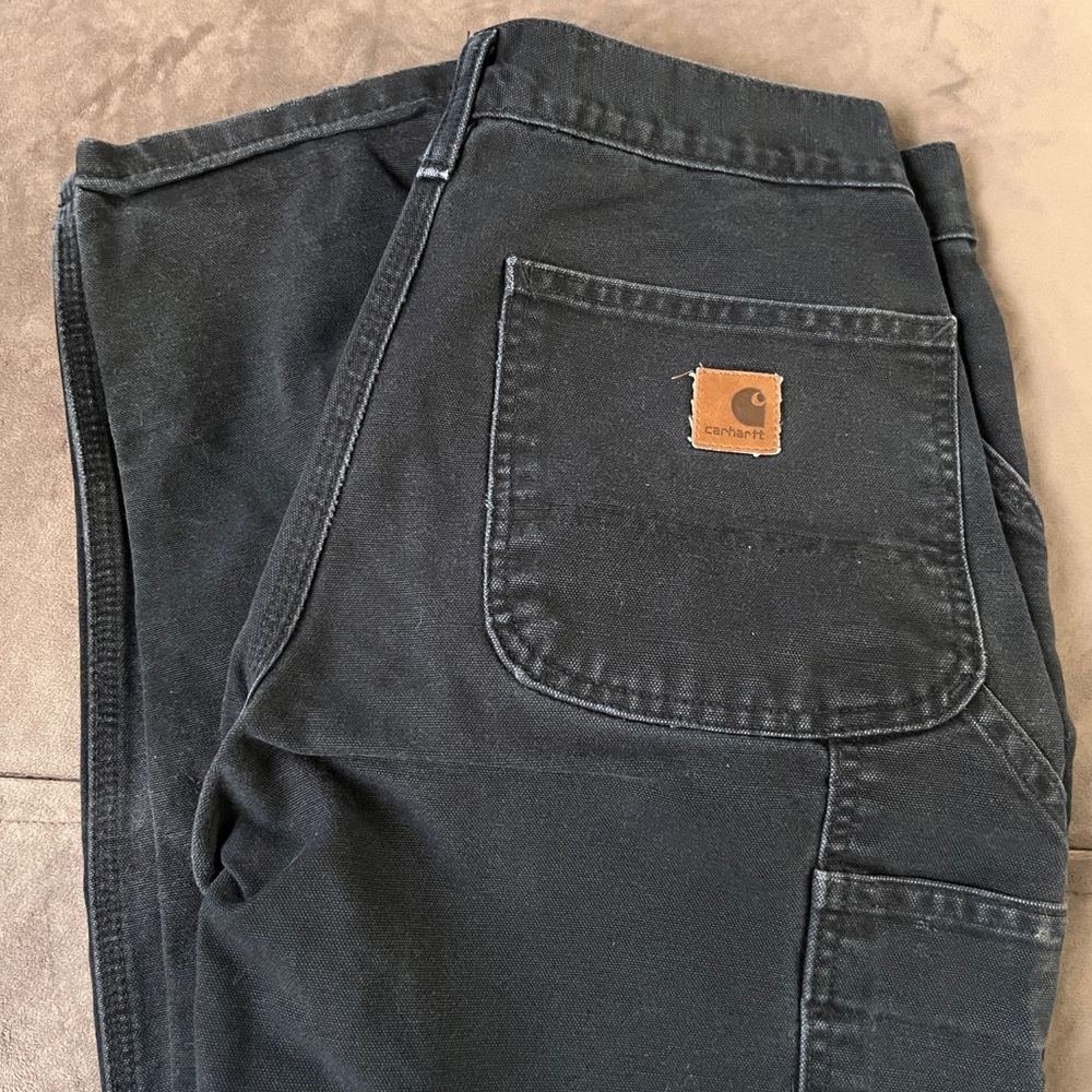 Carhartt MENS Dungaree Fit Black Pants SIZE 31x32